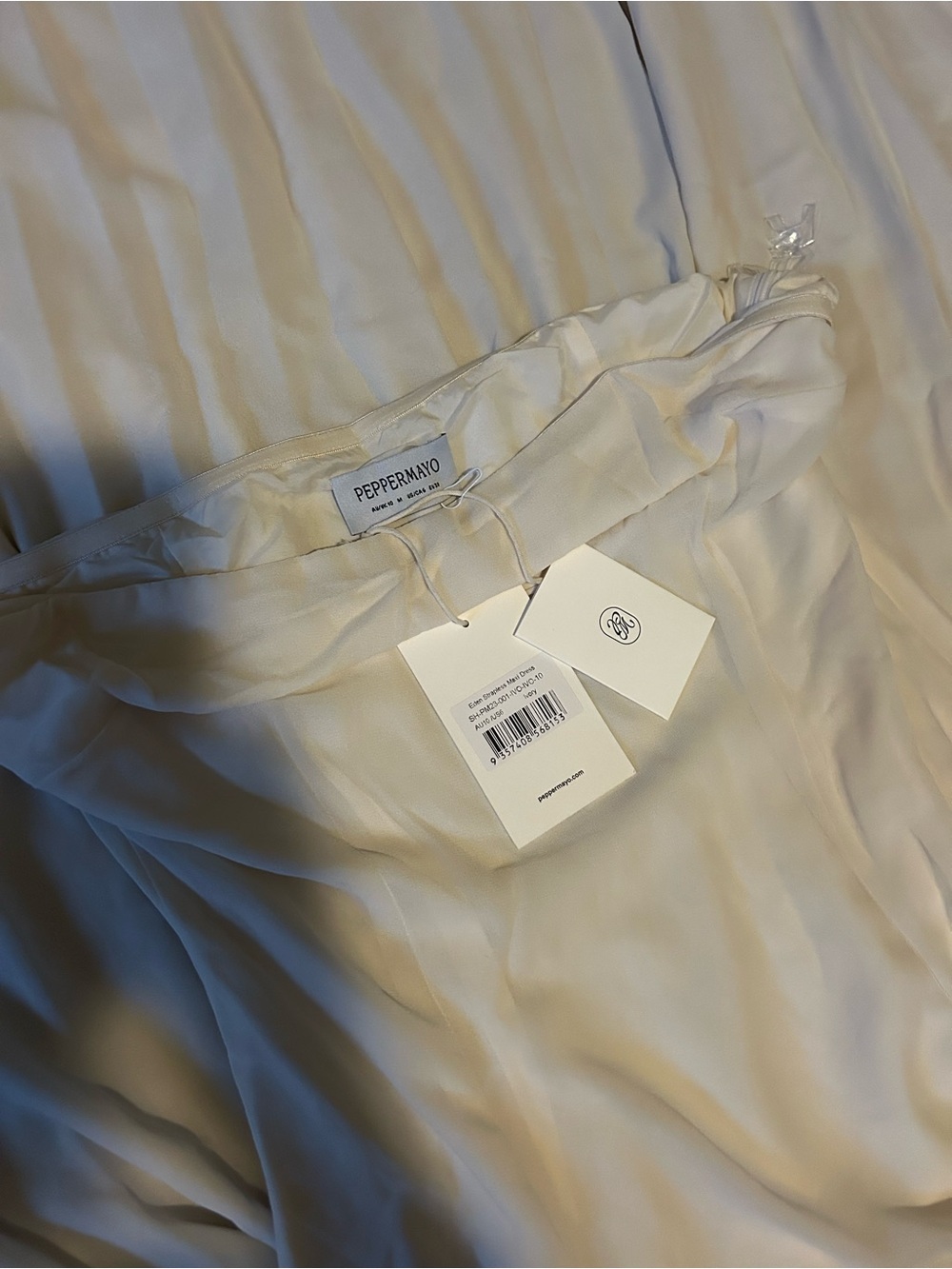 Eden Strapless Maxi Dress - Ivory - Picture 8 of 8